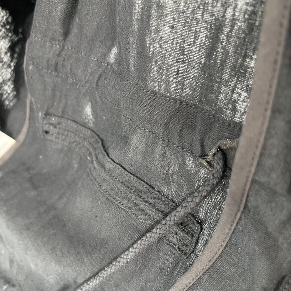 Market & Spruce Linen-Blend Utility Jacket Lightweight Black Size Small NWT - Picture 8 of 12